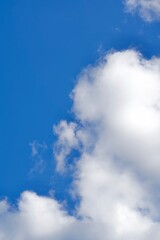 Blue sky with clouds in summer