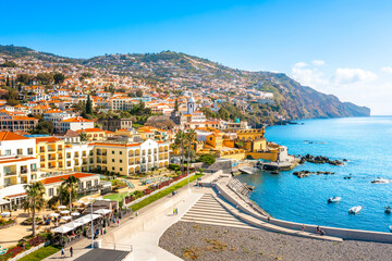 View of the capital of Madeira island Funchal, Portugal