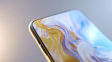 Smartphone screen detail abstract