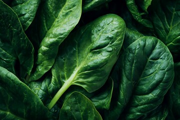 close up of fresh spinach