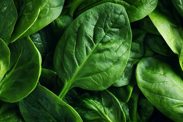 close up of fresh spinach