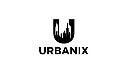 Fototapeta premium Urbanix City Logo Design Concept.