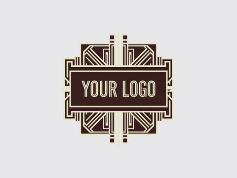 Geometric Logo Template with Custom Text Page. - Powered by Adobe