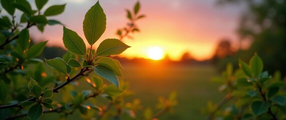 Obraz premium sunset on the river