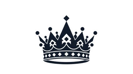 Regal and elegant crown icon symbolizing royalty, success, and premium quality, perfect for branding, luxury designs, and celebratory themes, embodying heritage and achievement