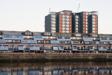 Modern high rise flats at Glasgow Harbour © Richard Johnson