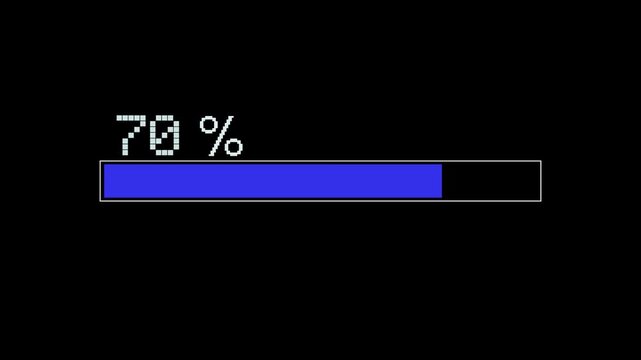 Loading bar animation blue#