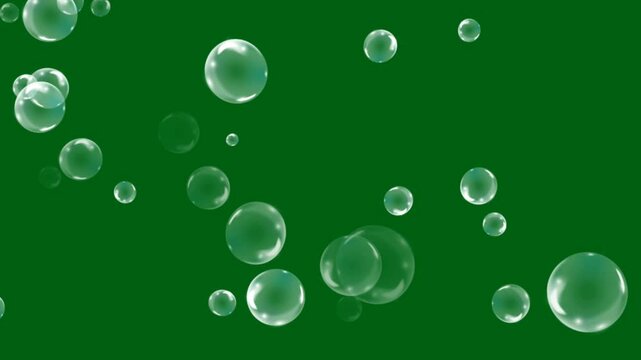 Dreamlike Floating Bubbles Loop #DreamlikeBubbles #ChromaKey