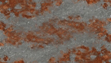 Grunge Industrial Background Texture Mixing Rusty Corten Steel and Grey Marbled Stone with Oxidized Orange Patterns 3