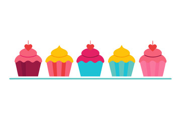 set of cupcake