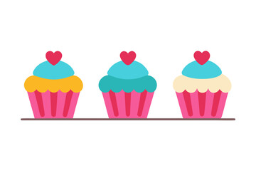set of cupcake