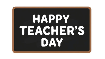 Obraz premium An illustration depicting a black chalkboard with a wooden frame and the phrase 