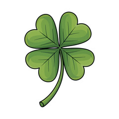 Four-Leaf Clover - Symbol of Luck and Irish Heritage.