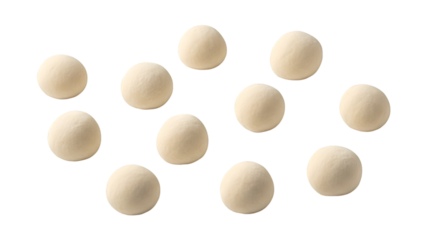 Scattered Round White Candies On Black Background candy