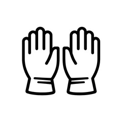 Obraz premium Safety Gloves Icon PNG