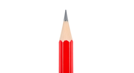 Sharpened Red Pencil Tip Close-up writing drawing