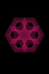 abstract purple cube