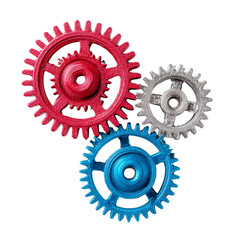 Interlocking Gears Mechanism PNG