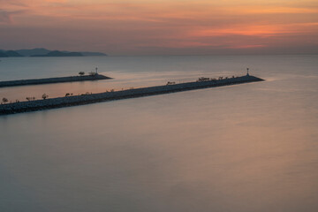 Beautiful clouds with blue sky background. Nature weather