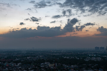 Fototapeta premium Beautiful clouds with blue sky background. Nature weather