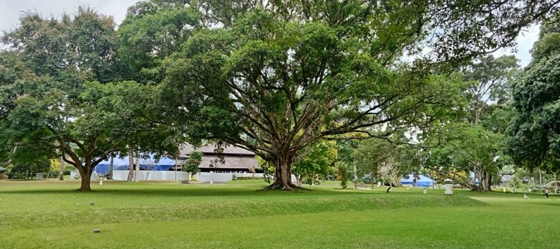 Backyard Tampak Siring Palace, Bali, Indonesia