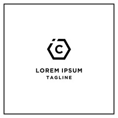 ic or ci hexagon logo