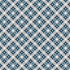 Elegant Decorative Repeat Geometric Floral Ornamental Seamless Pattern
