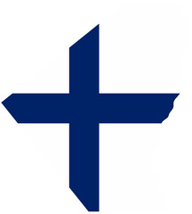 Fototapeta premium Finland National Flag Washi Tape Sticker