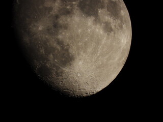 night half moon landscape Photograph