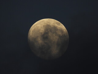 night half moon landscape Photograph