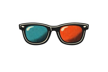 Fototapeta premium Retro Halftone Illustration of Vintage Radio or Gramophone