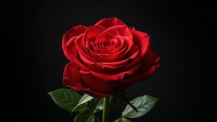 Single red rose