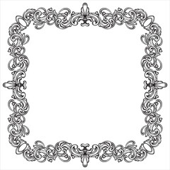 Classic Decorative Frame with Floral Pattern