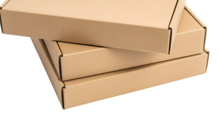 Stack of Three Cardboard Shipping Boxes cardboard boxes