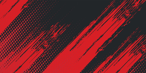 Background, contrast red and black color abstract template for business design. Technology style. You can use it for advertising, sports posters, templates, business presentations. Vector illustration