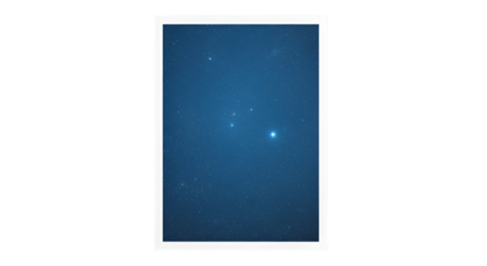 Starry Night Sky with Constellation stars cosmos