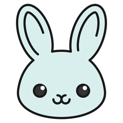 Tiny Bunny Icon For Design Elements