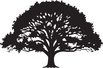 Fototapeta premium Silhouette of a tree