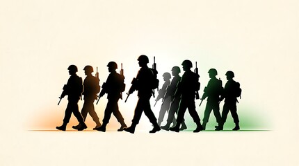 Patriotic Indian Army Day Poster with Military Tribute