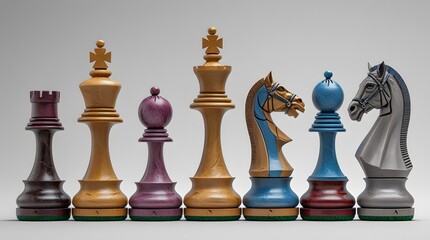 Simple 2D Shiny Gold Trophy for Chess Championship Winner