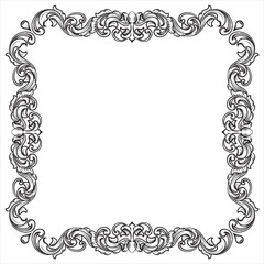 Ornamental Vintage Frame for Invitation