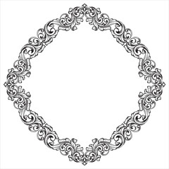 Elegant Luxury Frame with Floral Ornament