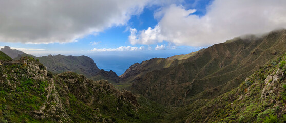 Panoramic View of Masca Gorge Tenerife