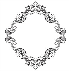 Elegant Classic Ornament Frame Template