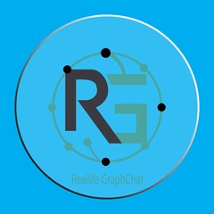Modern Abstract "RG" Letter Logo Design with Digital Network Connections