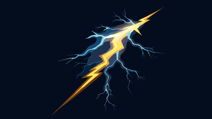 Vibrant lightning strike