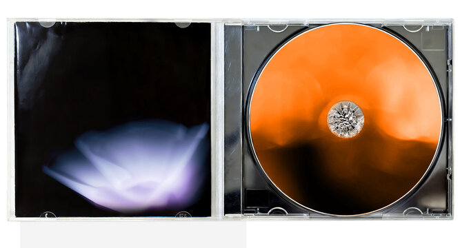 Abstract CD Disc in Open Jewel Case