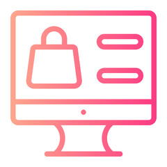 ecommerce gradient icon