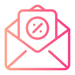 email marketing gradient icon