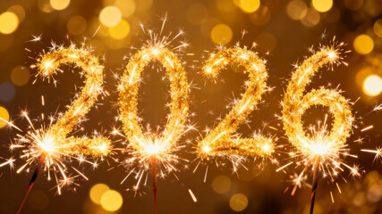 Sparkling New Year 2026 Lights